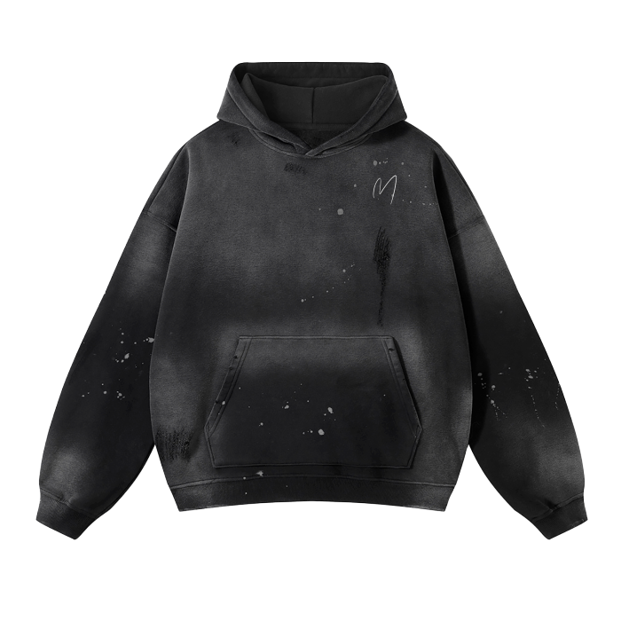 Marchetto Scratched Hoodie Designed