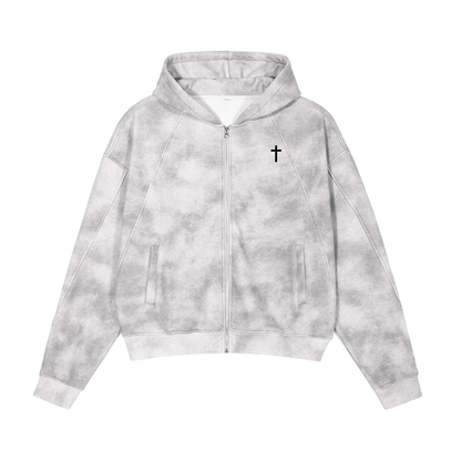 Marchetto Flower Gray Hoodie