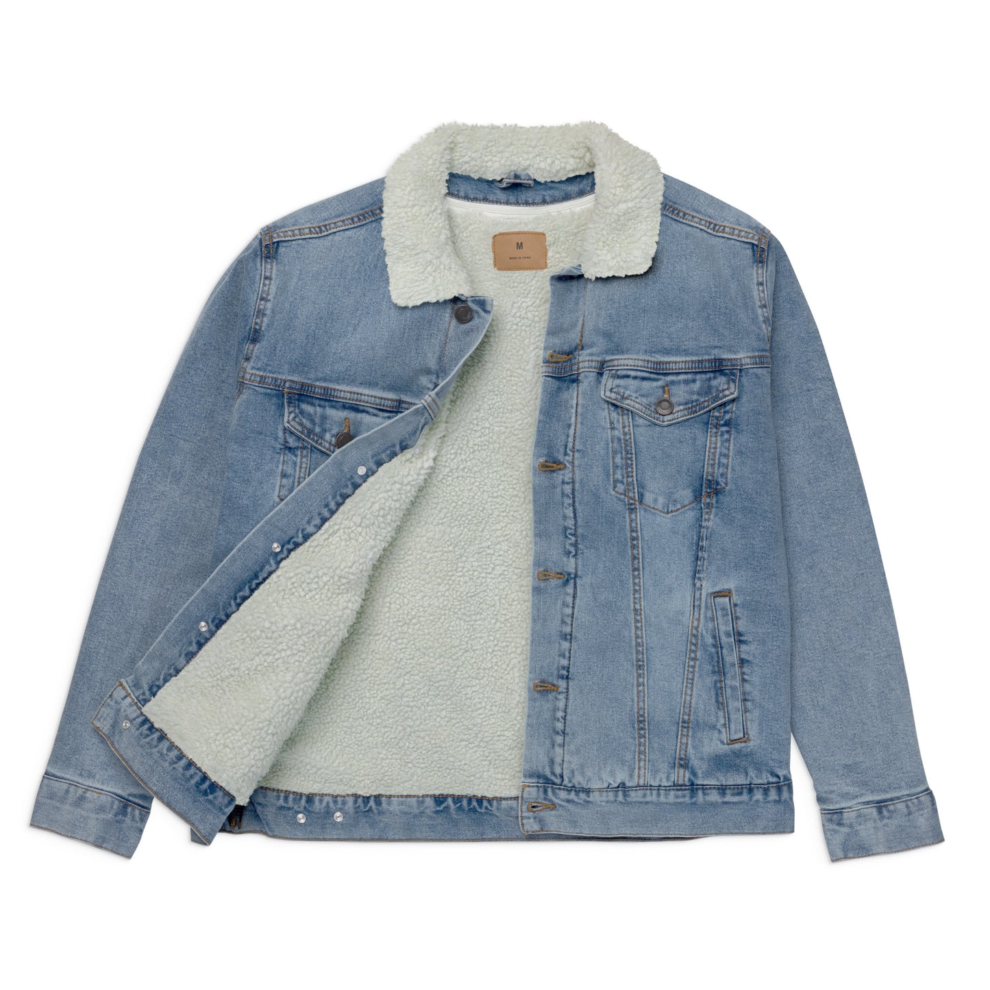 Marchetto denim sherpa jacket