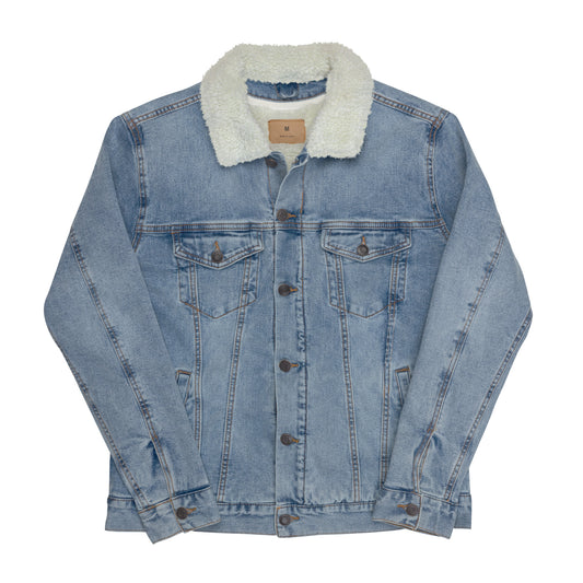 Marchetto denim sherpa jacket